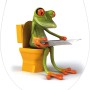 Wenko WC-Sitz Frog News mit Frosch-Motiv und Absenkautomatik.