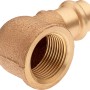 90 Grad Presswinkel aus Rotguss, 15 mm x 24,1 mm (Rp 3/4) für Kupferrohre.