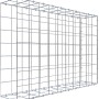 Gabiona Anbaukorb Typ 2, 70x100x20 cm, Maschenweite 10x10 cm, aus verzinktem Drahtgitter.