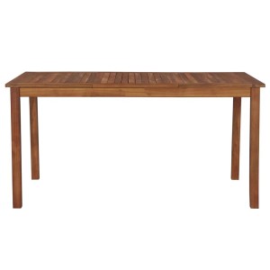 Rechteckiger vidaXL Gartentisch aus Akazienholz, 150x90 cm, ideal für Garten und Terrasse.