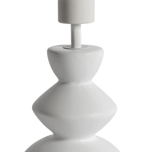 QAZQA Design Tischlampe aus Weißer Keramik 15 cm ohne Schirm   Alisia