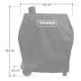 Schwarze Wetterschutzhaube für Taino Hero XXL Smoker Grillwagen. Abdeckung mit Taino Logo.