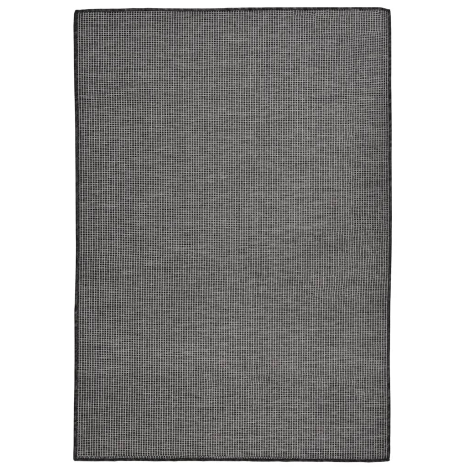 vidaXL Outdoorteppich Flachgewebe 160x230 Cm Grau 1123946 günstig online kaufen