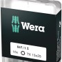 Wera Bit-Box TX15, 10er Set, für Innen-TX-Plus Schrauben, 25 mm Länge.