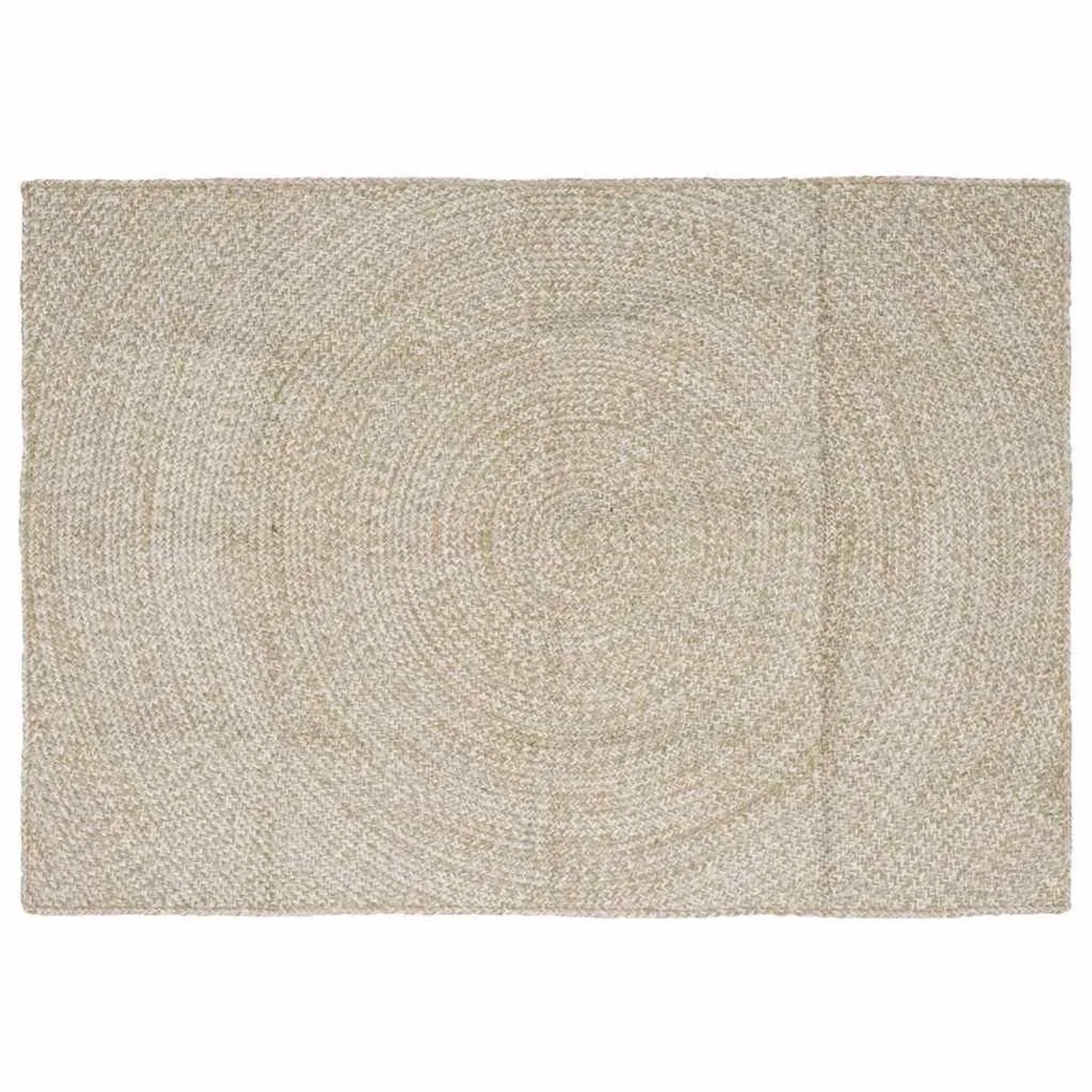 vidaXL Bereichsteppiche Natur und Weiß 120 x 170 cm Jute 42010604