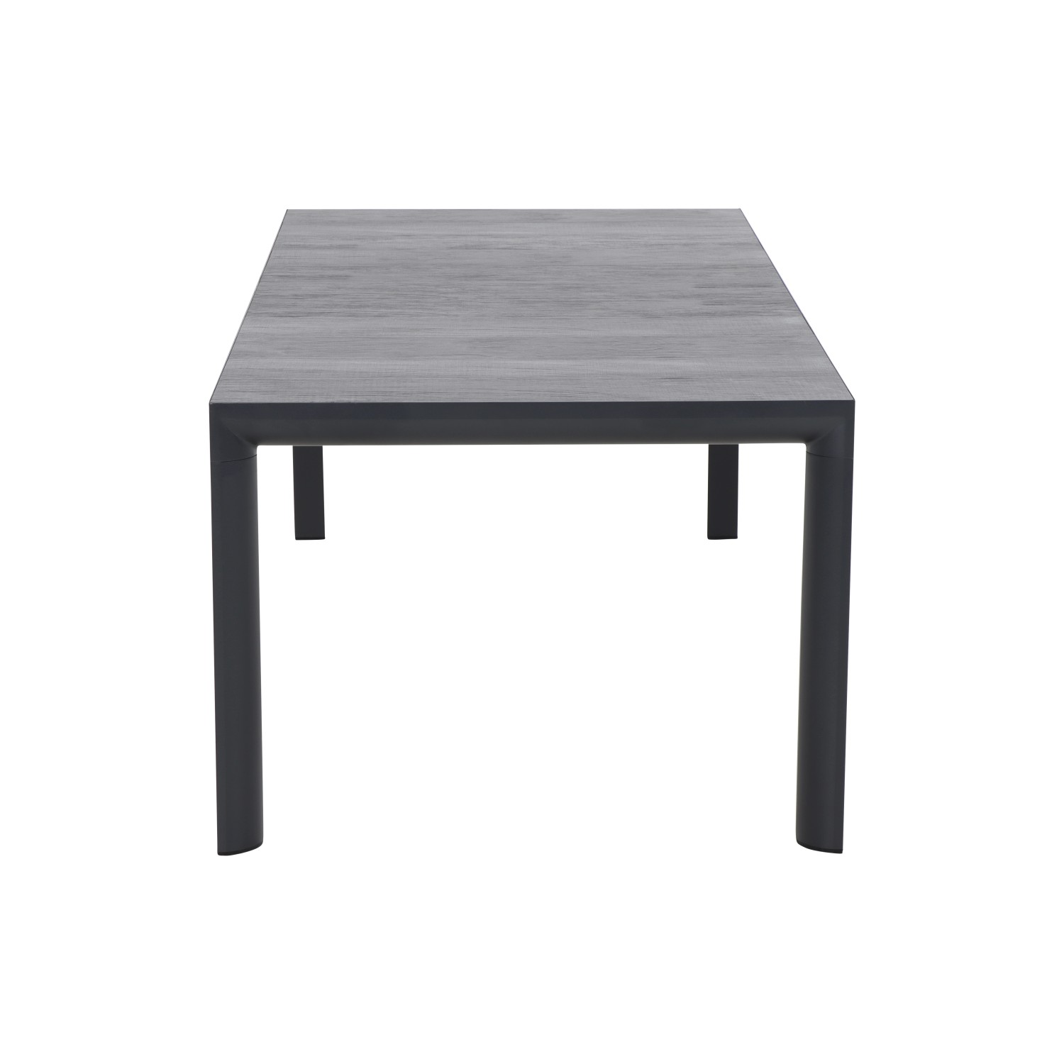 Rechteckiger Siena Garden Gartentisch Silva in Wood Grey, 100x220 cm.