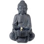 Marelida LED Solar Gartenbrunnen Buddha Sitzende Buddhafigur Zierbrunnen Wasserspiel 45cm