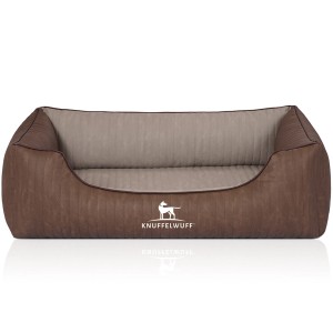 Knuffelwuff Hundebett Outlander, orthopädisch, braun/grau, Größe M-L (85x63cm).