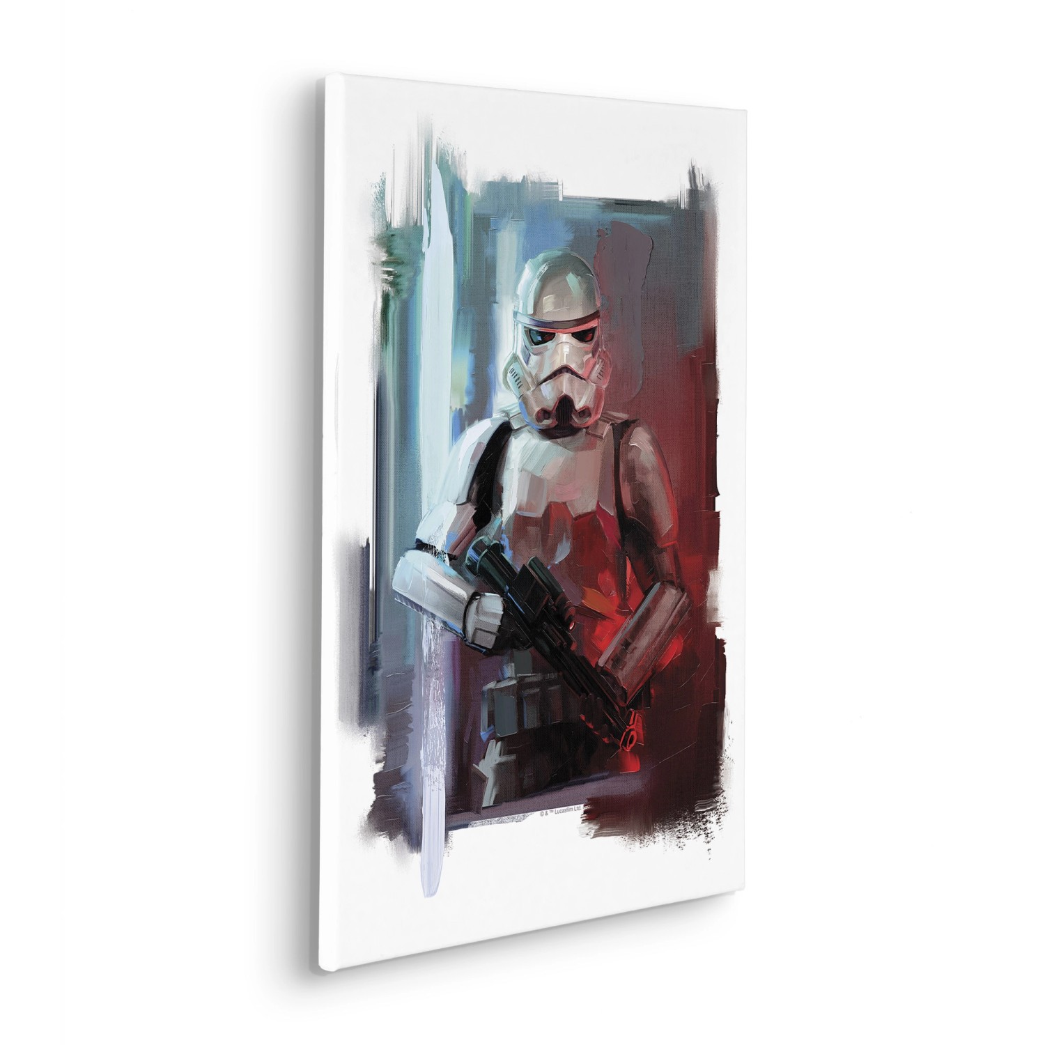 Komar Keilrahmenbild Star Wars Stormtrooper Painting Blau günstig online kaufen