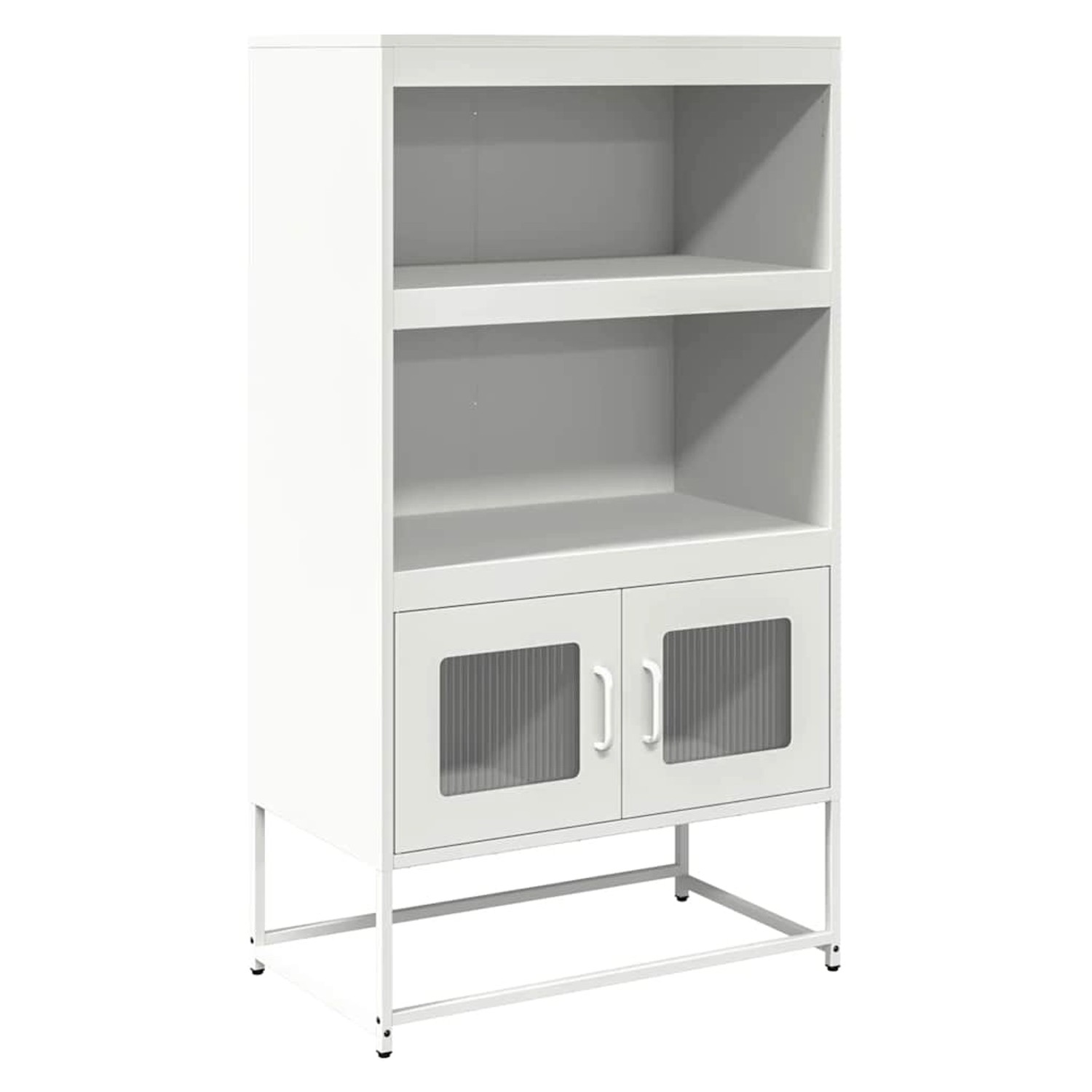vidaXL Highboard Weiß 68x39x123 cm Stahl 853373 günstig online kaufen