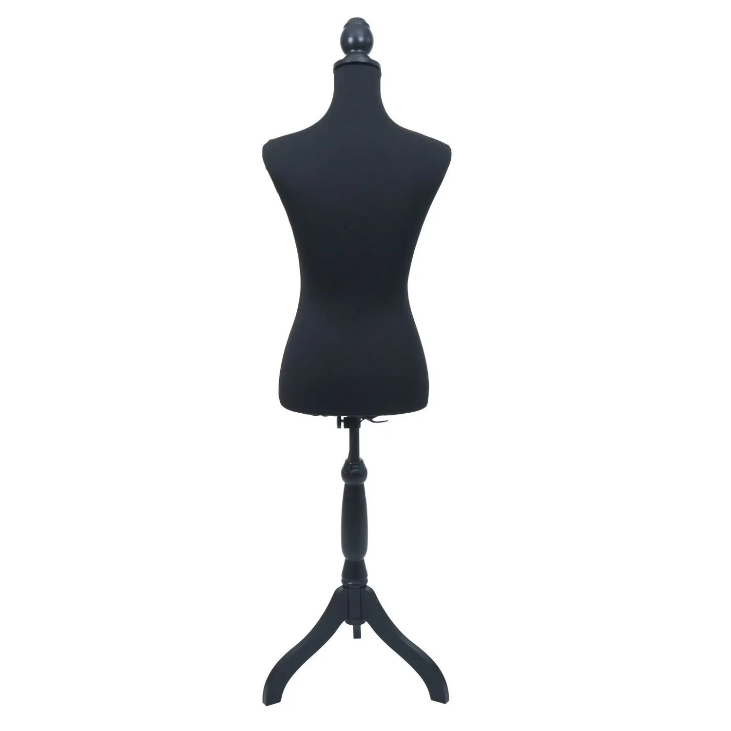 Schwarzer Stoff-Ersatzbezug für Schneiderpuppe Q24. Eng anliegend, mit Gummizug. Ideal für Näharbeiten im Atelier.