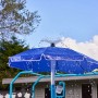 Plum Water Park Wasserschirm-Fontäne Outdoor-Wasserspiel für Kinder Höhenverstellbar Schlauchanschluss-Set Blau_5