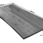 Tischplatte Esra aus Akazie Cognac mit Baumkante, 140x80 cm. Massivholzplatte für Tische.