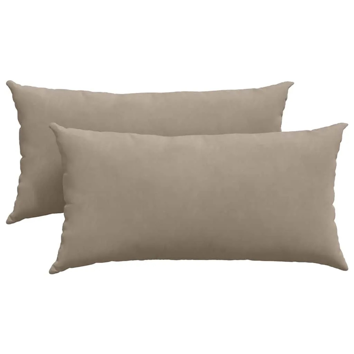 vidaXL Sofakissen 2 Stück Taupe 80 x 40 cm Stoff 42013725
