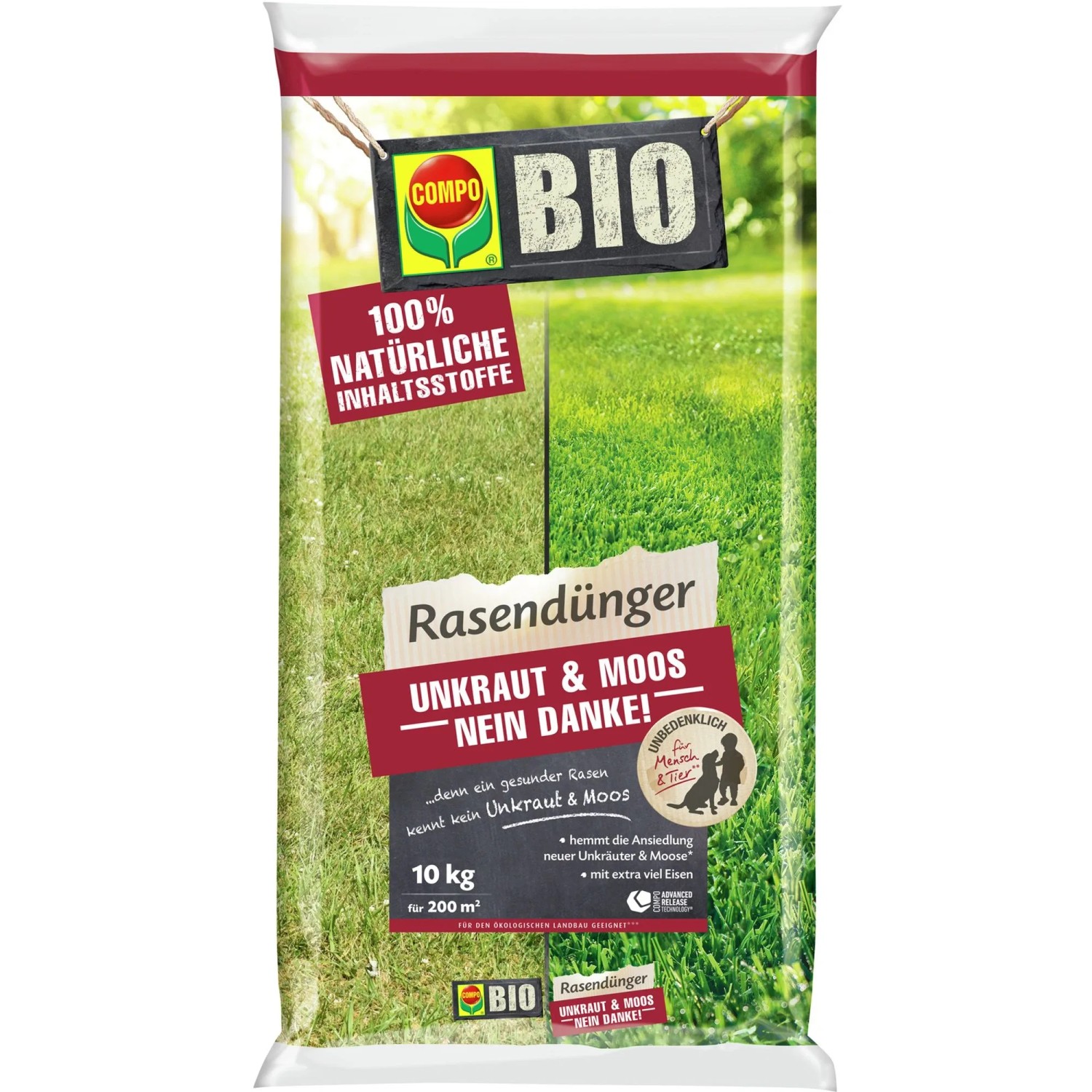 Compo Bio-Rasendünger Unkraut & Moos Stopp 10 kg