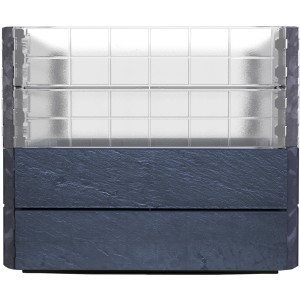 Garantia Hochbeet Ergo Quadro Turbo S 50 Stone mit Wachstumsmodul, Steinoptik.