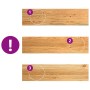 vidaXL Treppenstufen 12 Stk Hellbraun 100x25x2 cm Massivholz Eiche 3282980_6