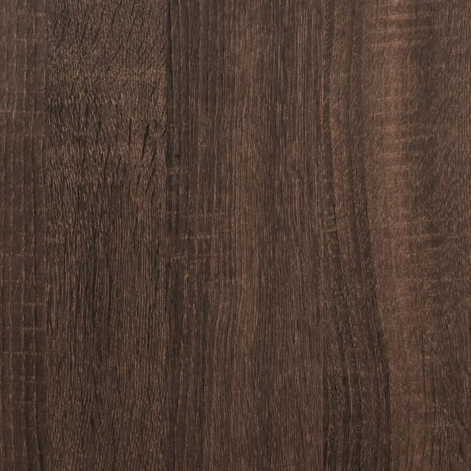 Braune Eichen-Optik Oberfläche des vidaXL Waschbeckenunterschranks. Detail der Holzmaserung.