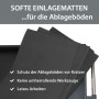 TRUTZHOLM Werkstattwagen 3 Etagen Stahl auf Rollen bis 300kg Tragkraft Grau_6
