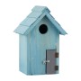 Relaxdays Nistkasten Holz Blau Abschließbar 24,5 cm x 17 cm x 12 cm 0,5 kg