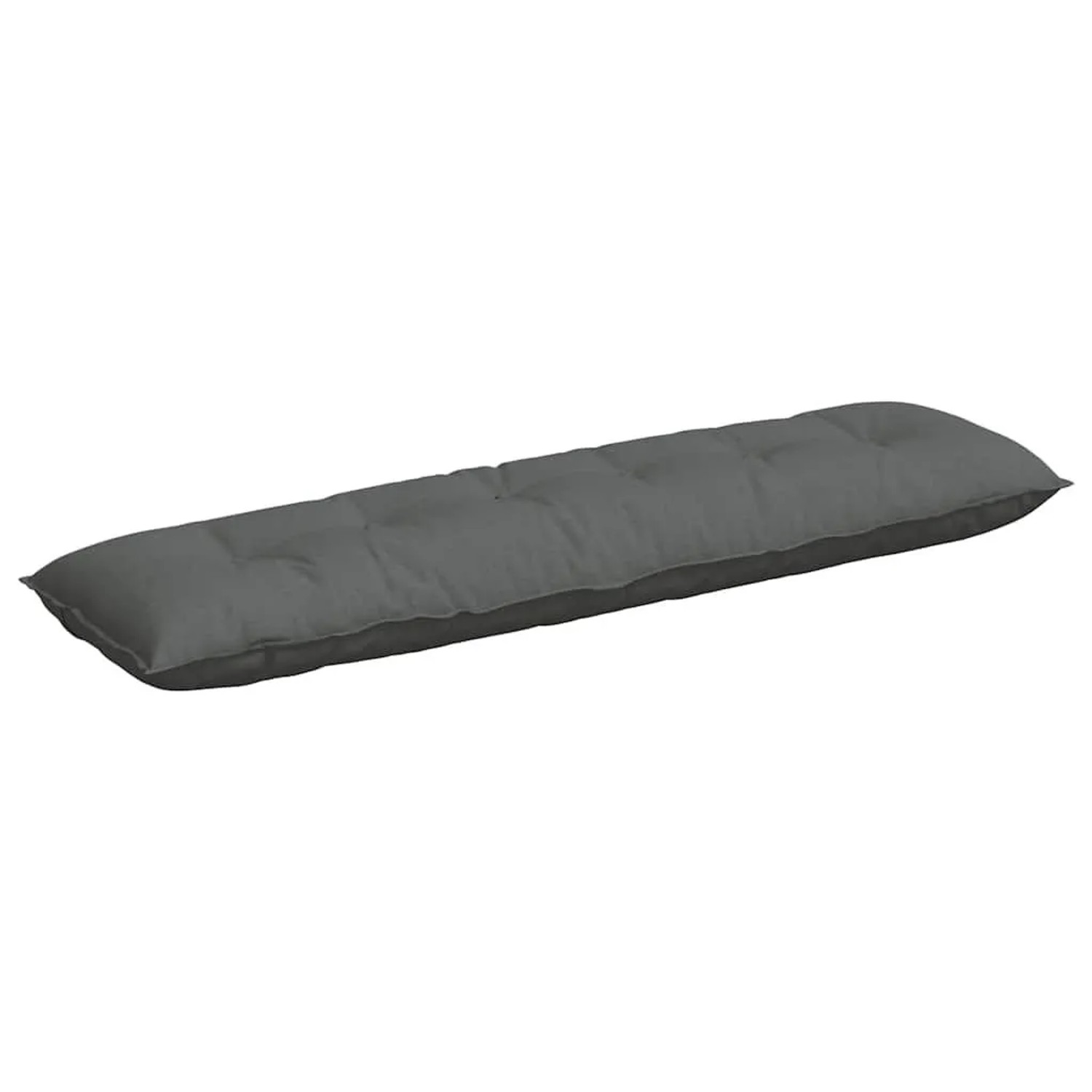 vidaXL Rückenkissen Dunkelgrau 180 x 19 x 50 cm Stoff 42014917