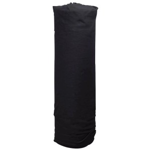 Schwarzes vidaXL Geotextil-Vlies, 1x10 m, aus Polyesterfaser für Gartenhilfsmittel.