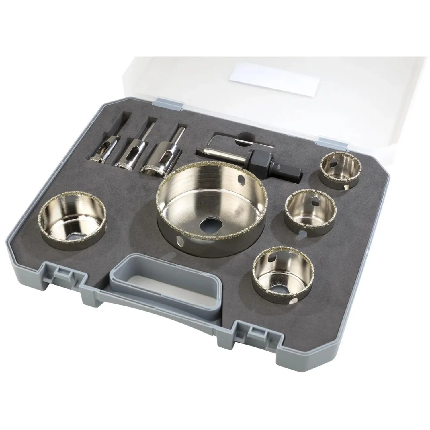 Image of Westfalia Fliesenbohrer-Satz 9-Teilig aus Metall Silber