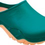 Gartenclog in Grün-Braun, Größe 45/46, ideal für Gartenarbeit und Freizeit.