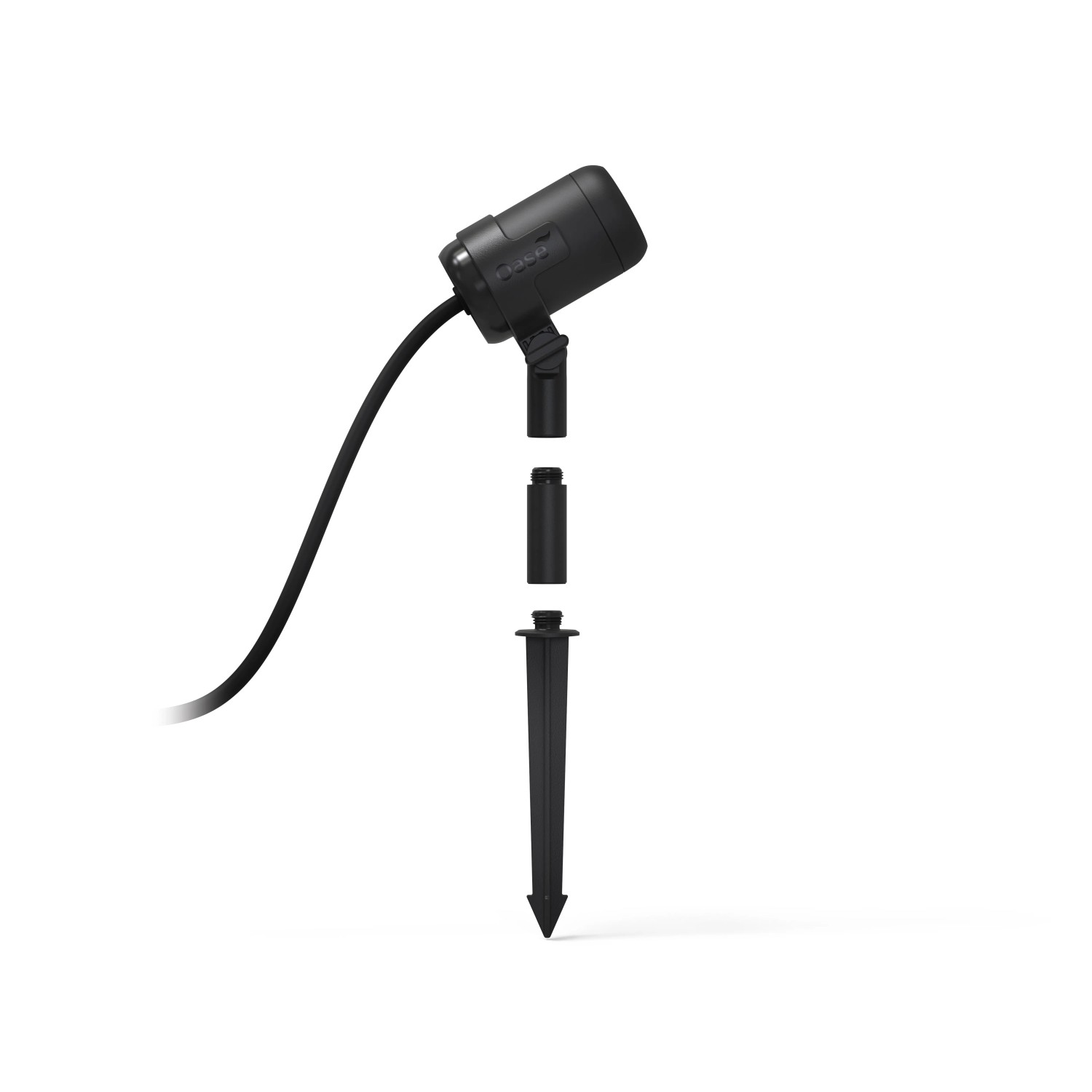 Oase LunAqua Connect M Solo, weiße Unterwasserbeleuchtung mit Erdspieß für den Teich.
