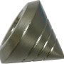 Gardinia Endknopf Kegel Memphis, 16 mm, Edelstahloptik für Stilgarnituren.