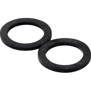 Zwei schwarze KÖRO EPDM Dichtungsringe 19x27x2 mm für 3/8 Zoll Verschraubungen.