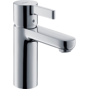 Hansgrohe Metris S Waschtischarmatur 100 mit Zugstange, Chrom.