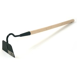 PROREGAL Gartenhacke mit flachem Oberteil und Holzgriff für Gartenarbeiten.