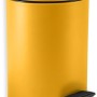 Spirella Adelar Kosmetikeimer, 3 l, Safran Matt, mit Fußpedal und Softclose.
