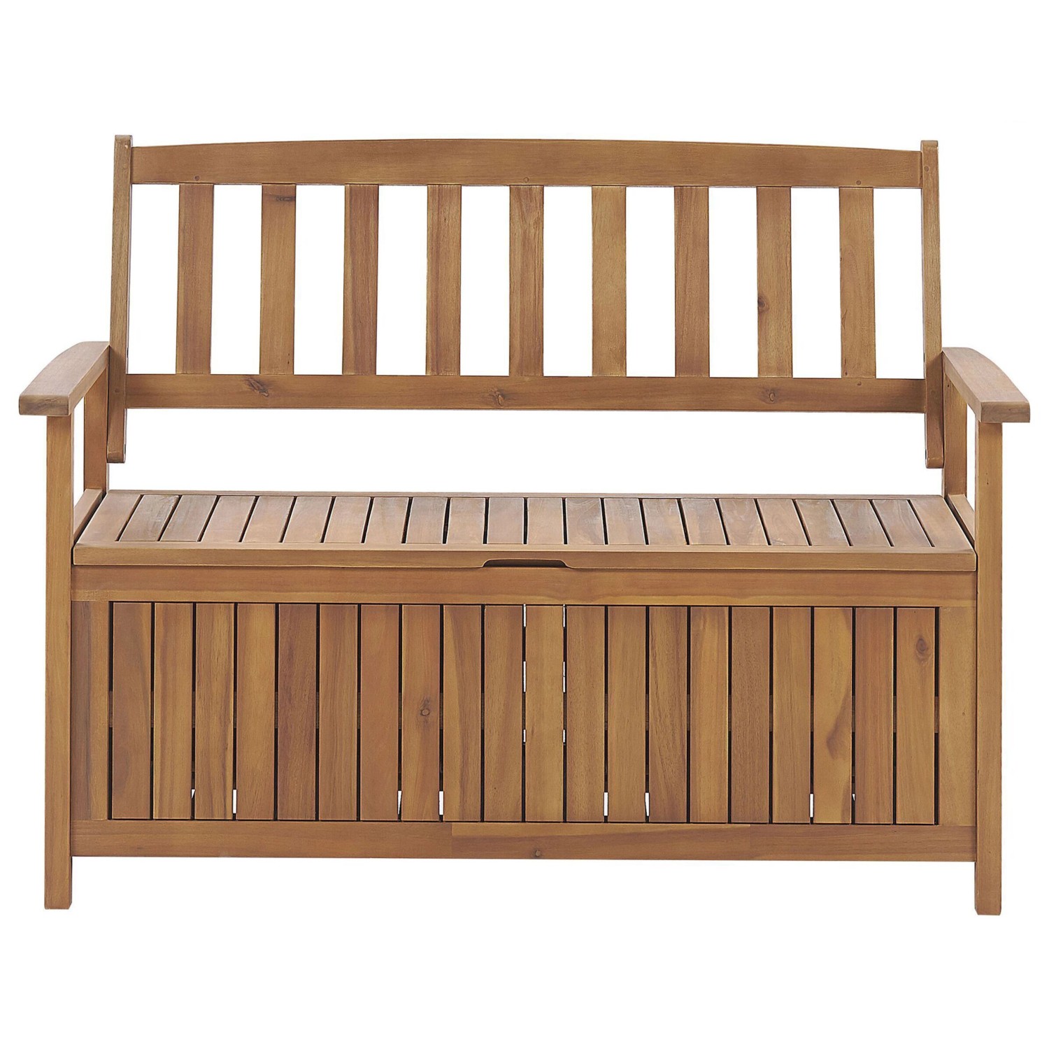 Beliani Gartenbank Heller Holzfarbton 60x120x91 günstig online kaufen