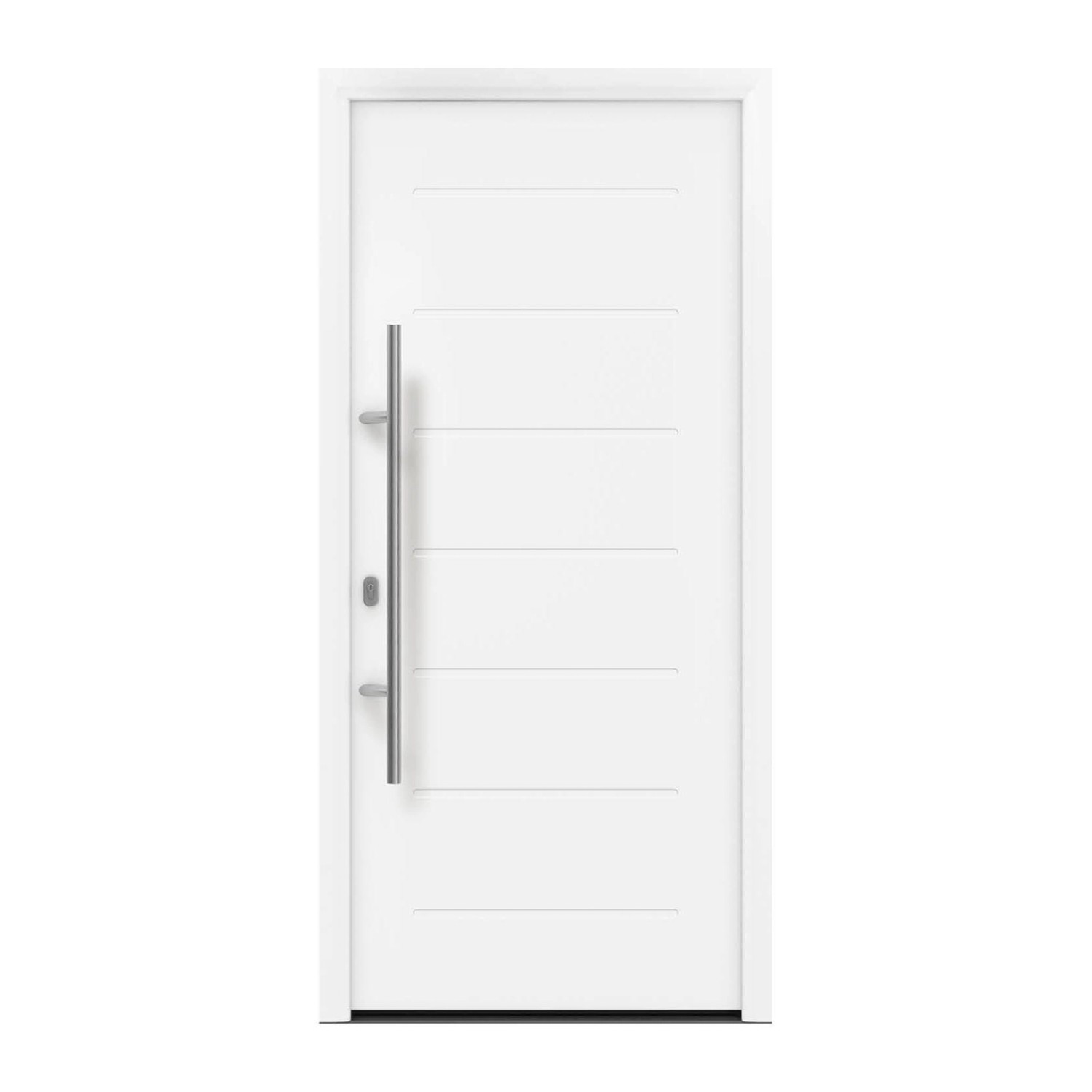 EcoStar Haustür Isopro IP 015 Verkehrsweiß 110 cm x 210 cm DIN L günstig online kaufen