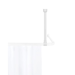 Wenko Deckenstütze Era, 57 cm, weiß, zur Stabilisierung von Duschstangen.