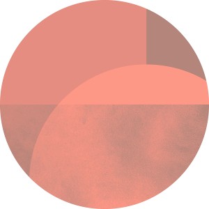 Runde, selbstklebende Vlies Fototapete Roselux (Ø 125 cm) mit abstraktem, rosafarbenem Design.