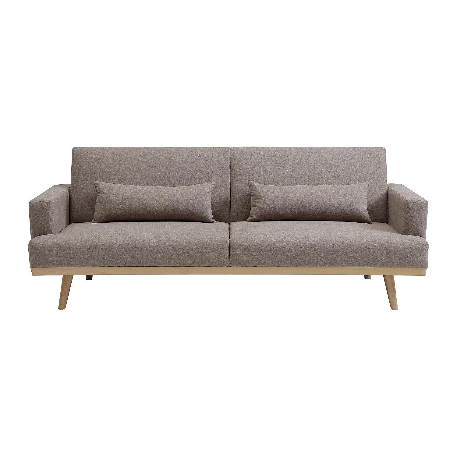 Vente-unique Schlafsofa Esme Taupe 216 cm