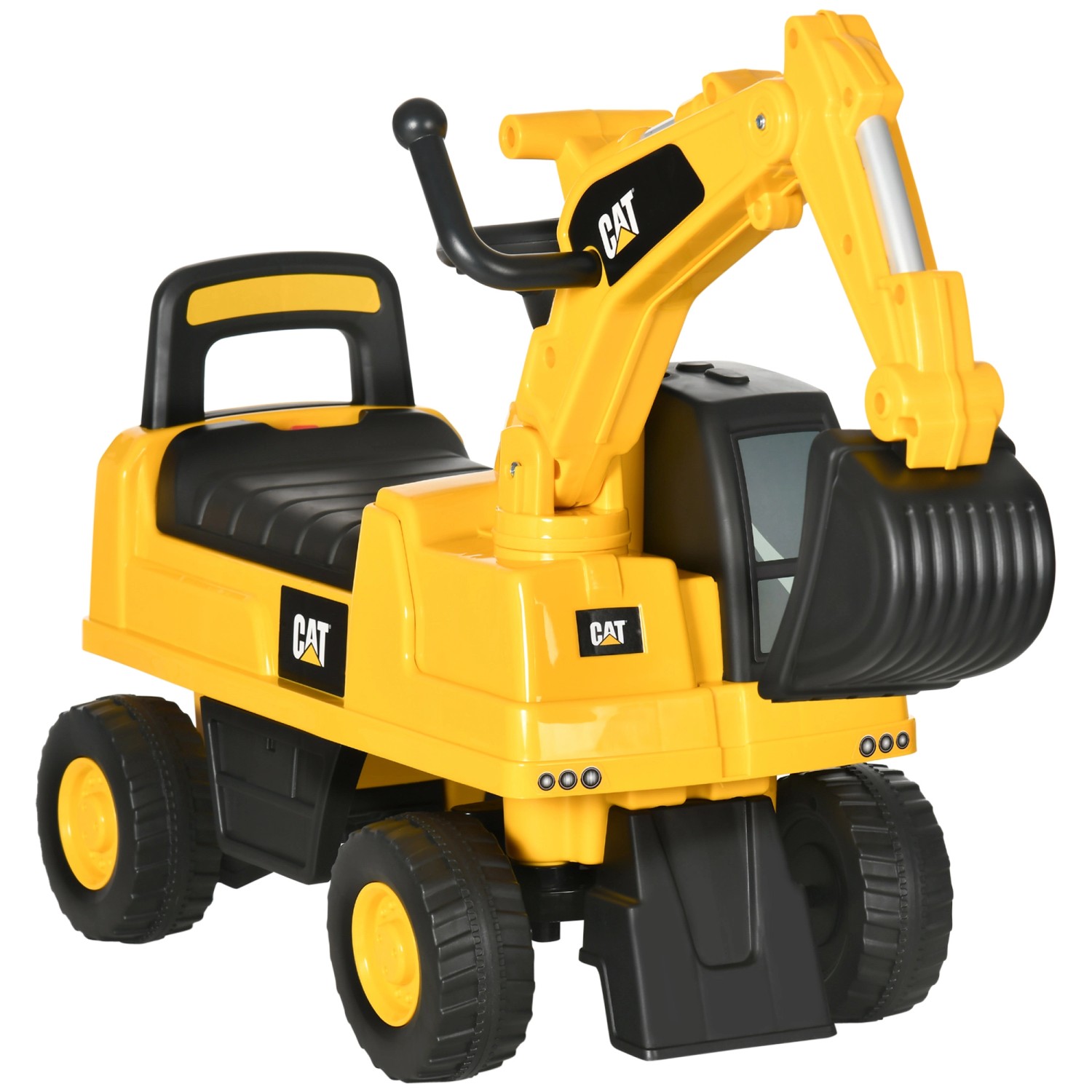 HOMCOM Sitzbagger mit Schaufel Hupe 85 x 27,5 x 47,5 cm günstig online kaufen