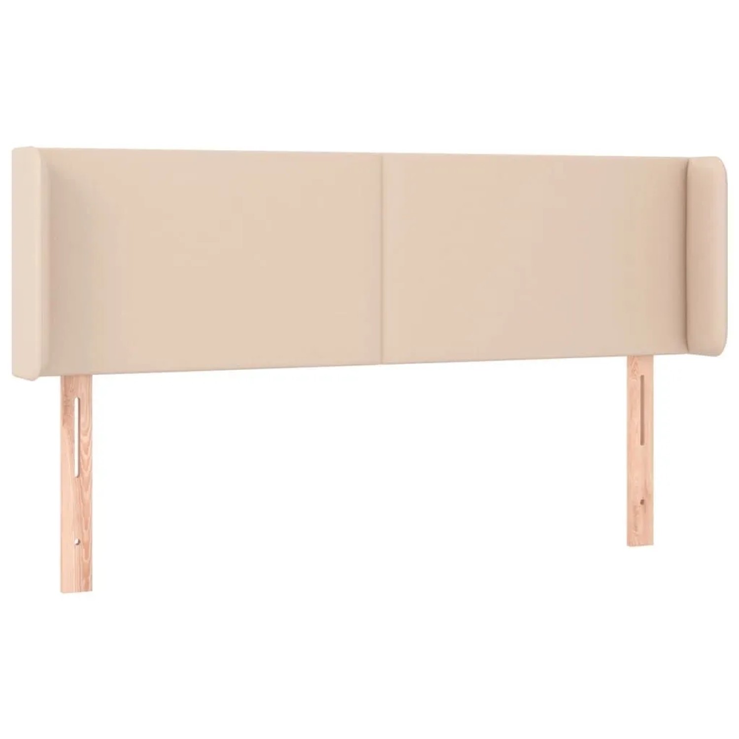 vidaXL Kopfteil mit Ohren Cappuccino-Braun 147x16x78/88 cm Kunstleder 3118583