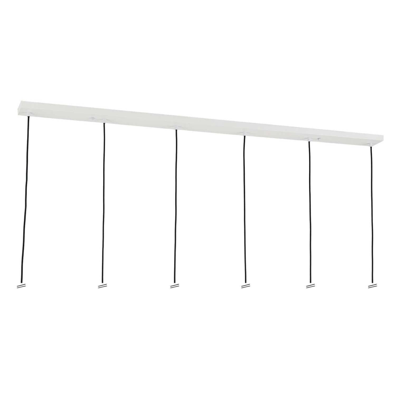 Orion Lightstyle Deckenbaldachin Lampe 6 Auslässe 150 cm x 10 cm Weiß günstig online kaufen