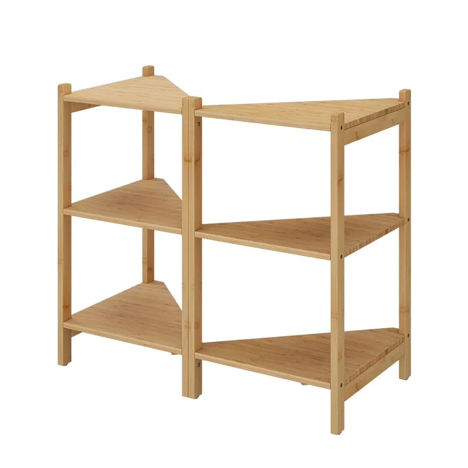 Vicco Waschbeckenunterschrank Zeno Bambus 68 x 61 2er Set