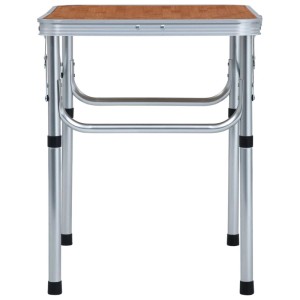 vidaXL Klappbarer Campingtisch Aluminium 60x45 cm 48179