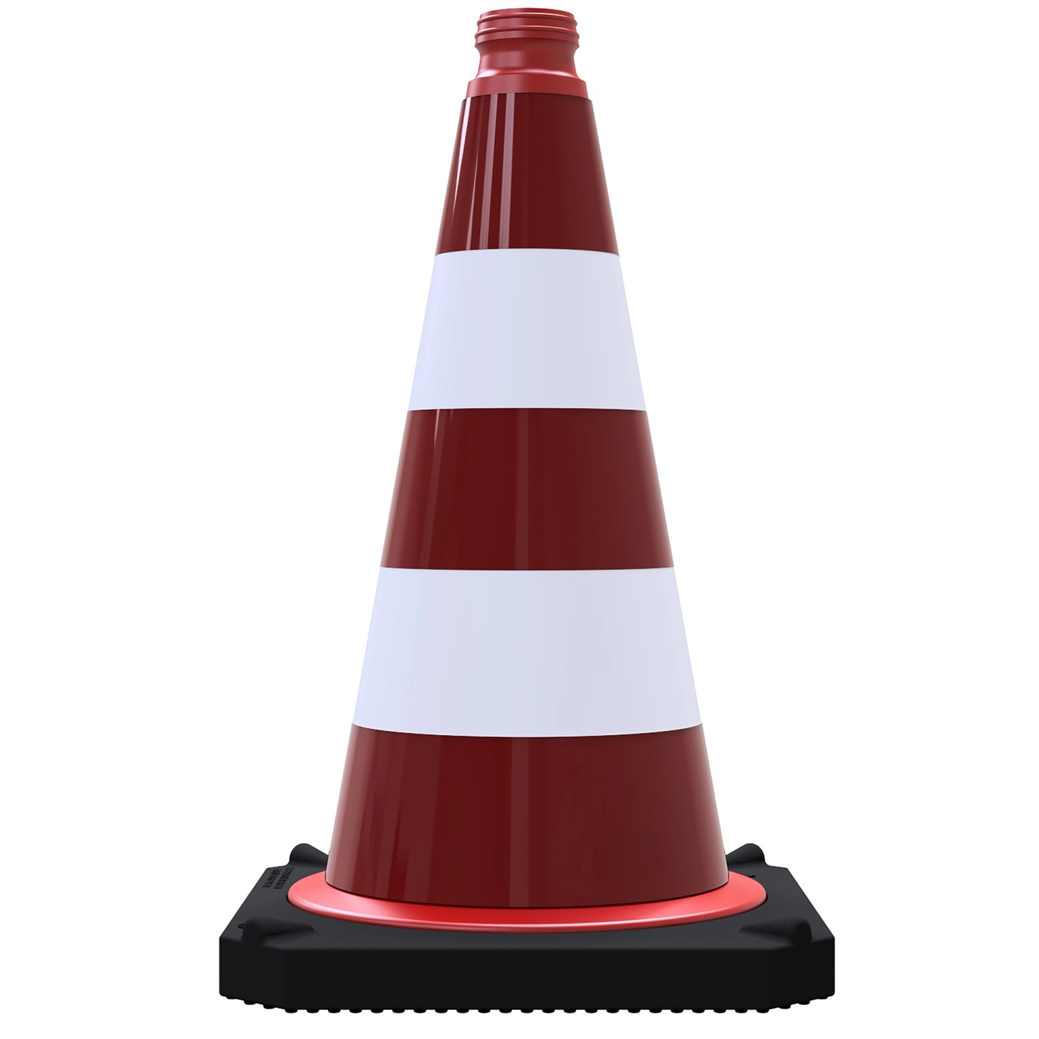 Schake Leitkegel Zweiteilig TL Folie 500 mm Rot-Weiß