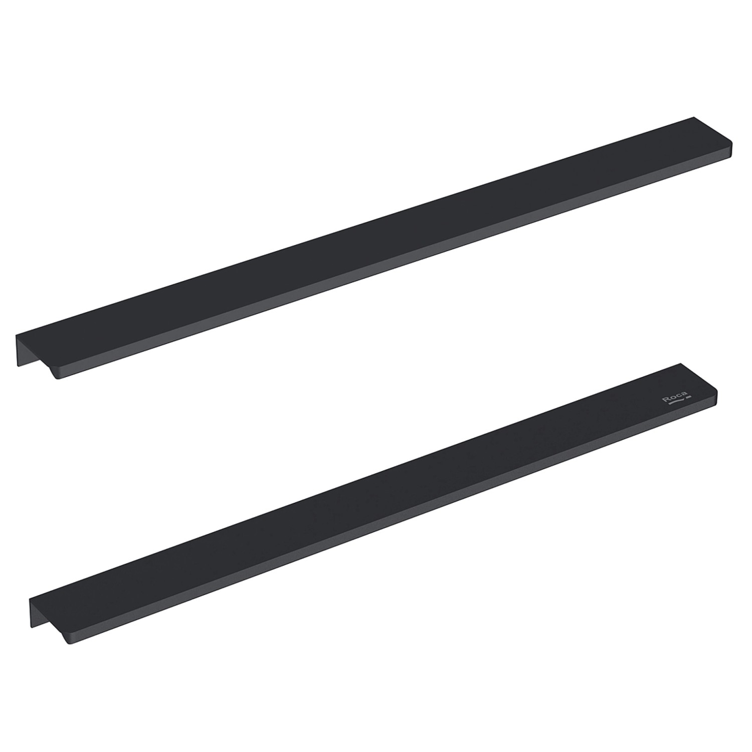 Roca Griff Elegant 1,7 cm x 39,8 cm x 4 cm Schwarz 2 Stück