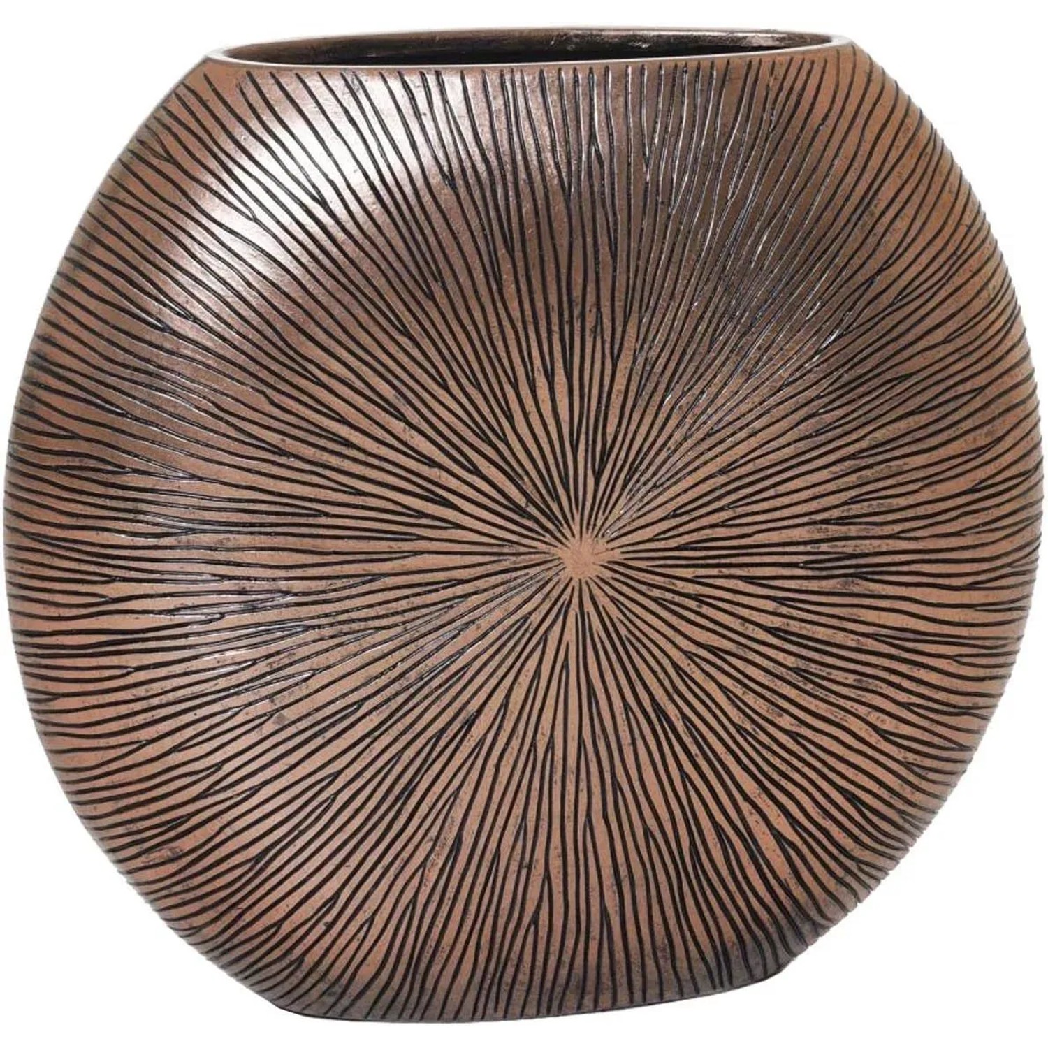 Vivanno Bodenvase Atena 55 cm x 18 cm x 50 cm Soliskupfer