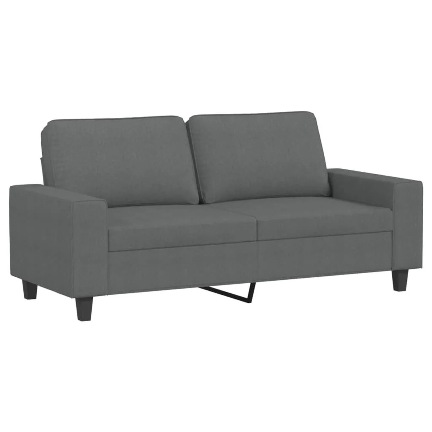 vidaXL 2-Sitzer-Sofa Dunkelgrau 140 cm Stoff 359392 günstig online kaufen