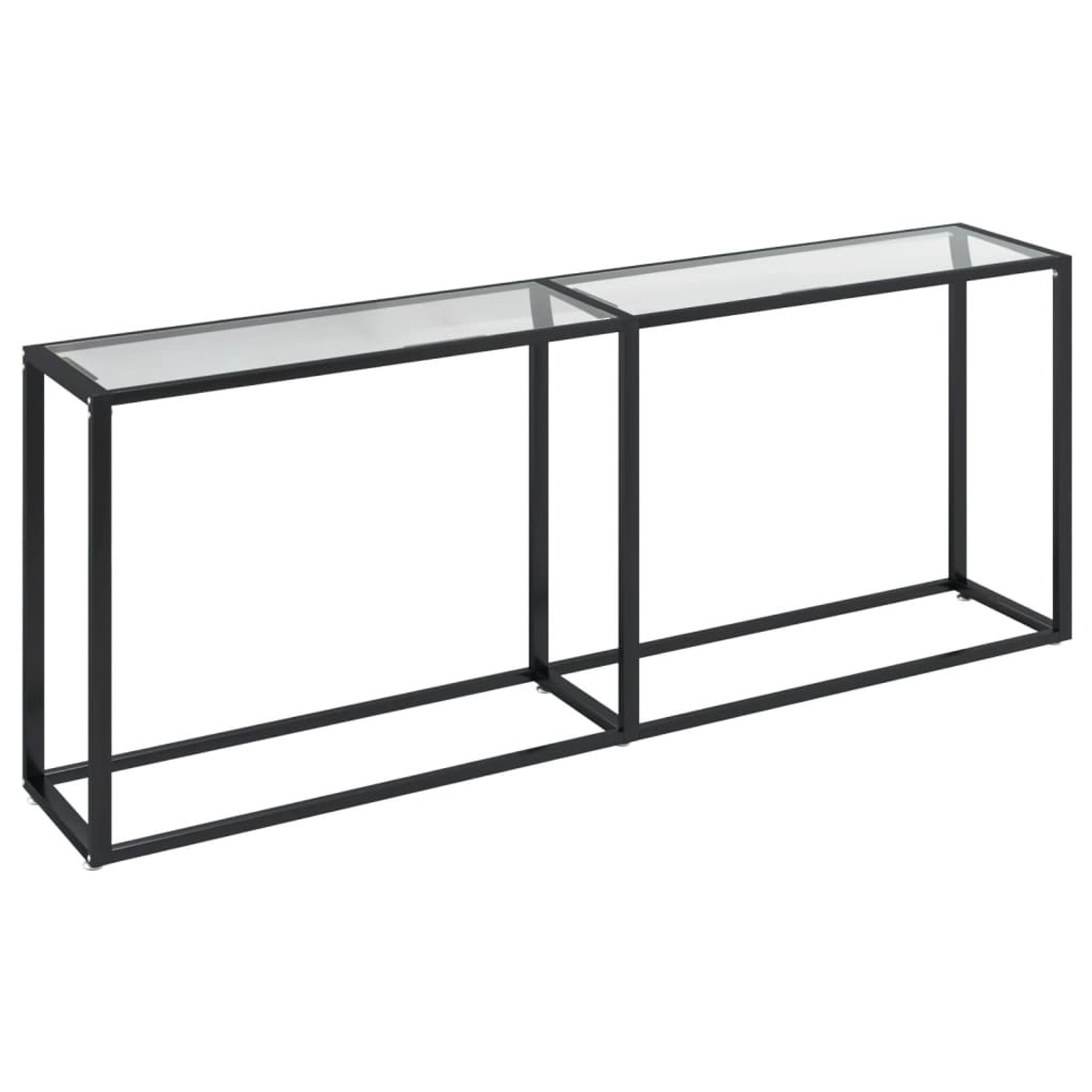 vidaXL Konsolentisch Transparent 200x35x75,5 cm Hartglas Modell 1 günstig online kaufen