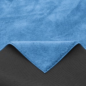 Blauer Pergamon Hochflor Teppich (160x230cm) mit weicher Oberfläche und rutschfester Rückseite.